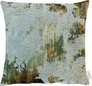 АПЭЛТ декоративная подушка "Изумруд", чехол на подушку с наполнением, 1 шт APELT 45х45 см, зеленый