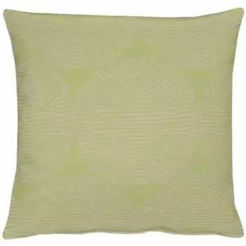 АПЭЛТ декоративная подушка "Круг", чехол на подушку с наполнителем, 1 шт APELT 39х39 см, зеленый