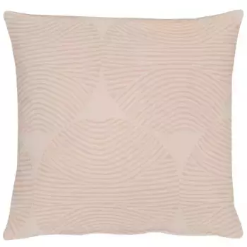 АПЭЛТ декоративная подушка "Круг", чехол на подушку с наполнителем, 1 шт APELT 48х48 см, цвет ros + Kreise