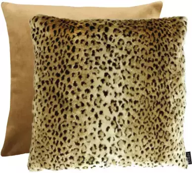 АПЭЛТ декоративная подушка "Лейла", двусторонний чехол без наполнения, 1 шт APELT 46х46 см, коричневый/желтый