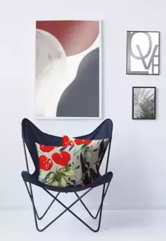 АПЭЛТ декоративная подушка "Летиция", чехол на подушку с наполнителем, 1 шт APELT 48х48 см, цвет grau-grn-rot + gemustert