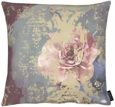 АПЭЛТ декоративная подушка "Ноэми", чехол на подушку с наполнителем, 1 шт APELT 65х65 см, цвет lavendel + bedruckt