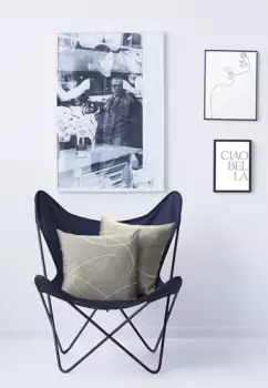 АПЭЛТ декоративная подушка "Тасос", чехол без наполнения, 1 шт APELT 49х49 см, серый/белый