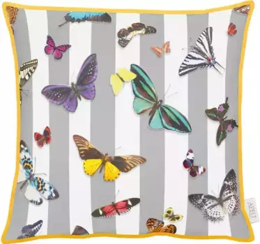 АПЭЛТ декоративная подушка "Тереза", чехол без наполнения, 1 шт APELT 46х46 см, серый/цветной