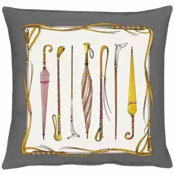 АПЭЛТ декоративная подушка "Зонтик", чехол на подушку с наполнителем, 1 шт APELT 45х45 см, белый