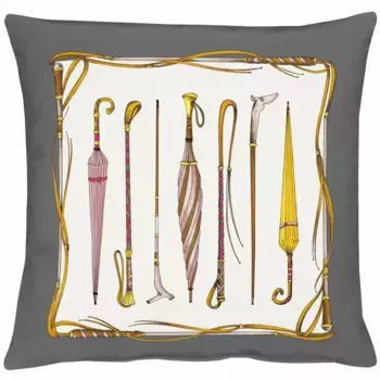 АПЭЛТ декоративная подушка "Зонтик", чехол на подушку без наполнения, 1 шт APELT 46х46 см, белый