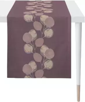 АПЭЛТ дорожка для стола "2717 LOFT STYLE, жаккард", (1 шт.) APELT 48х140 см, баклажановый/фиолетовый/серый