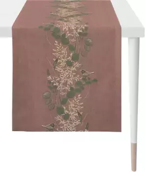 АПЭЛТ дорожка для стола "5250 AUTUMN TIME, жаккард, осенний декор, осень ", (1 шт.) APELT 46х140 см, цвет lila