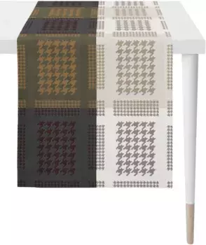 АПЭЛТ дорожка для стола "Алексис, СТИЛЬ ЛОФТ, Жаккард", (1 шт.) APELT 44х140 см, цвет anthrazit/schlamm/wei/grau/beige/natur