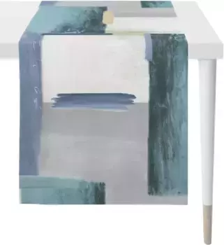 АПЭЛТ дорожка для стола "Фиск, СТИЛЬ ЛОФТ", (1 шт.) APELT 48х140 см, синий/бежевый