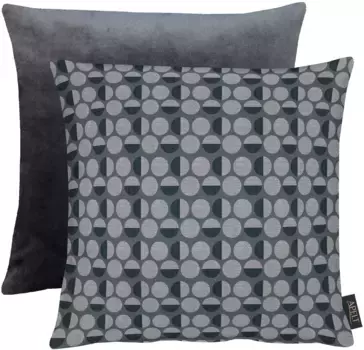 АПЭЛТ Подушка декоративная "Качели", чехол на подушку двусторонний с наполнителем, 1 шт APELT 45х45 см, цвет anthrazit + gemustert