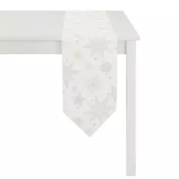 АПЭЛТ Скатерть "5201 CHRISTMAS ELEGANCE, Новогоднее украшение, Рождество", (1 шт.) APELT 24х175 см, кремовый/золотой