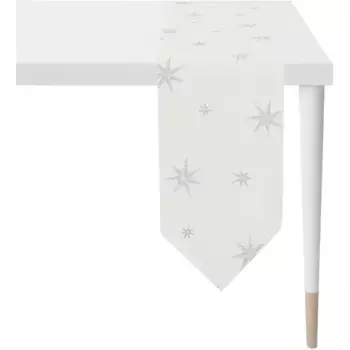 АПЭЛТ скатерть настольная «5842», (1 шт.) Apelt, серебряный/белый