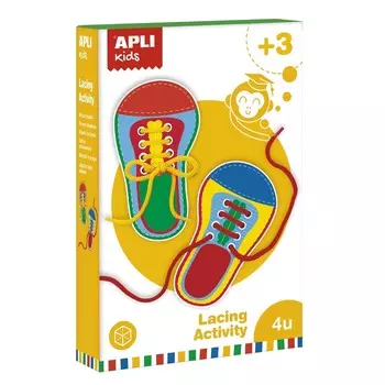 Apli Kids, набор для обучения завязыванию шнурков на обуви.