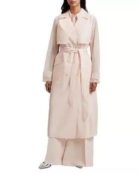 Aplysia Organza Trench Coat – Пальто-тренч из органзы Aplysia Ted Baker, розовый