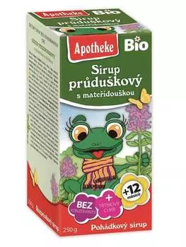 Apotheke, Органический сироп тимьяна и шиповника для детей, 250 г