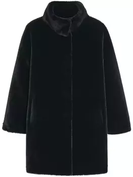 Apparis шуба из искусственного меха с высоким воротником, черный