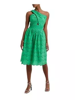 Appelona Женское Платье Миди На Одно Плечо С Вырезом French Connection, цвет poise green