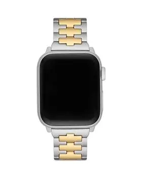 Apple Watch Двухцветный браслет Reva из нержавеющей стали, 38 мм/40 мм Tory Burch, цвет Gold