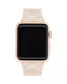 Apple Watch Кожаный ремешок 38 мм/40 мм COACH, цвет Tan/Beige