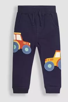 Аппликация в виде питомца на кармане брюк джоггеров Jojo Maman Bb, синий