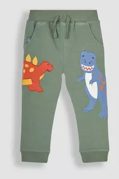 Аппликация в виде питомца на кармане брюк джоггеров Jojo Maman Bb, хаки