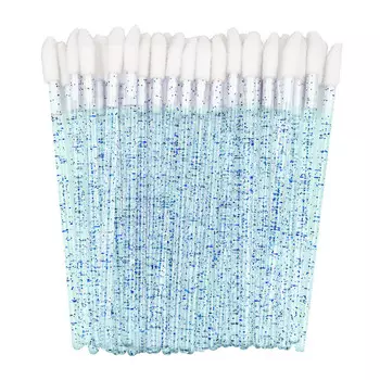 Аппликатор-блеск для губ CLAVIER Glitter, синий и белый - 50 шт