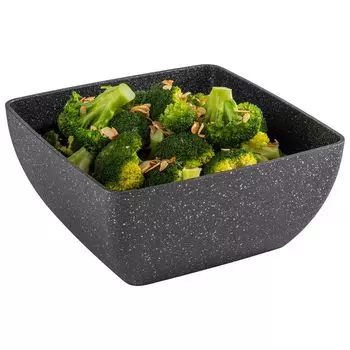 APS 30504 Миска "FROSTFIRE", алюминий, антипригарное покрытие, 25 х 25 см, высота 12 см, 3,8 л, черно-серебристый