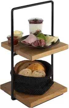 APS etagere "Perfecto", (3 части), возможно универсальное использование, 2 уровня 20х40,50х23 см, темно-коричневый