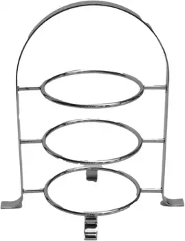 APS etagere "Сервировочная стойка", (1 шт.), удобная транспортировка на стол, 3 уровня 10,5 см, цвет silberfarben