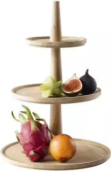 APS etagere "VALO", дуб, промасленный, 3 уровня 30х42х30 см, коричневый