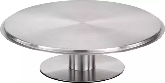 APS тарелка для торта "сервировочная тарелка / тарелка для торта", (1 шт.), на поролоновой основе, удобной для мебели, вращающаяся, 30,5 см, цвет silberfarben