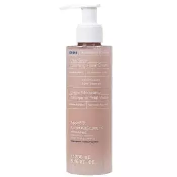 Аптекарская очищающая пенка-крем Wild Rose Clear Glow, 200 мл Korres