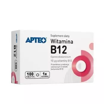 Apteo, Витамин B12, 100 таблеток.