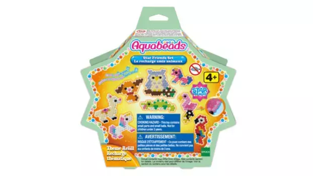 Aquabeads Набор сменных бусинок в виде звездочек с животными