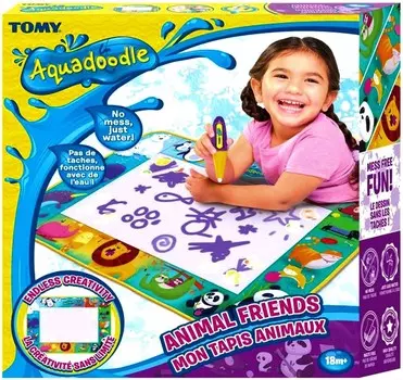 Aquadoodle Коврик-раскраска для воды Забавные животные Tomy