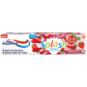 Aquafresh Splash зубная паста для детей 3-8 лет, 50 мл