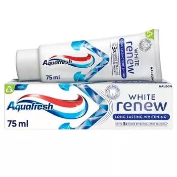 Aquafresh White Renew Зубная паста длительного отбеливания с фторидом 75 мл