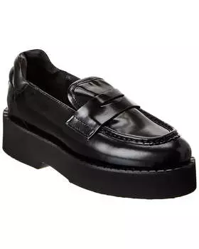 Aquatalia Marta лоферы из непромокаемой кожи, черный