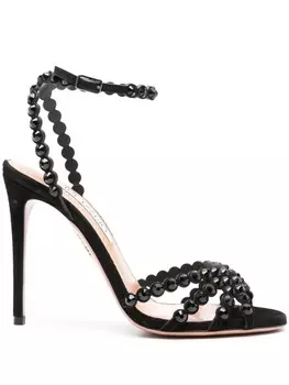 Aquazzura 105m сандалии Текила, черный