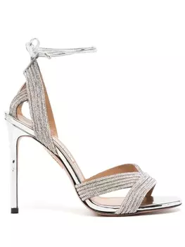 Aquazzura босоножки Ari 105, серебристый