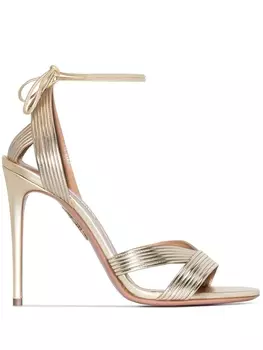 Aquazzura босоножки Ari 105, золотистый
