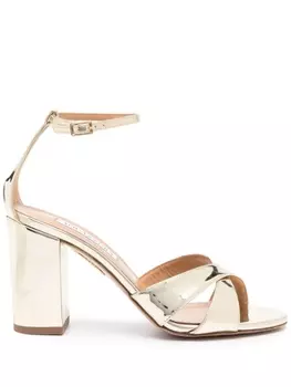 Aquazzura босоножки Divine 85, золотистый