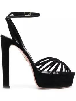 Aquazzura босоножки Flow Plateau 150, черный