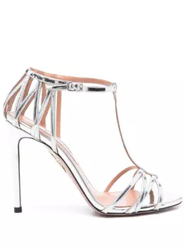 Aquazzura босоножки Forever More 105, серый