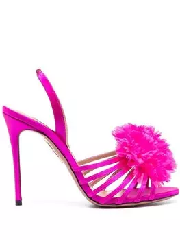 Aquazzura босоножки Love Carnation 105, розовый