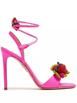 Aquazzura босоножки Strawberry Punch 105, розовый