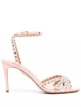 Aquazzura босоножки Tequila 85, розовый