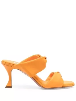 Aquazzura босоножки Twist 85 на каблуке, оранжевый