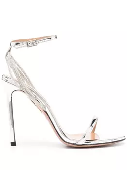 Aquazzura босоножки Wild At Heart 105, серебристый